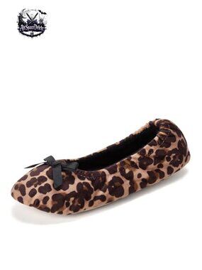 Memory Foam Ballerina Slippers Suede Sole Slip On House Shoes